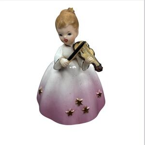 Inarco 1962 E-733 Pretty Girl Planter playing a violin.